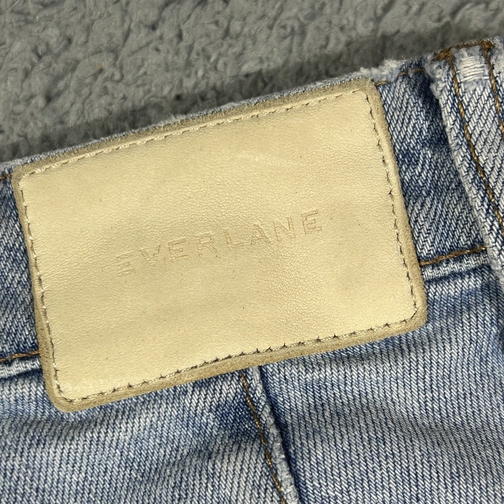 Everlane Cropped Wide Leg Jeans Womens 25 Light Wash Denim High Rise #3182 - Picture 5 of 9